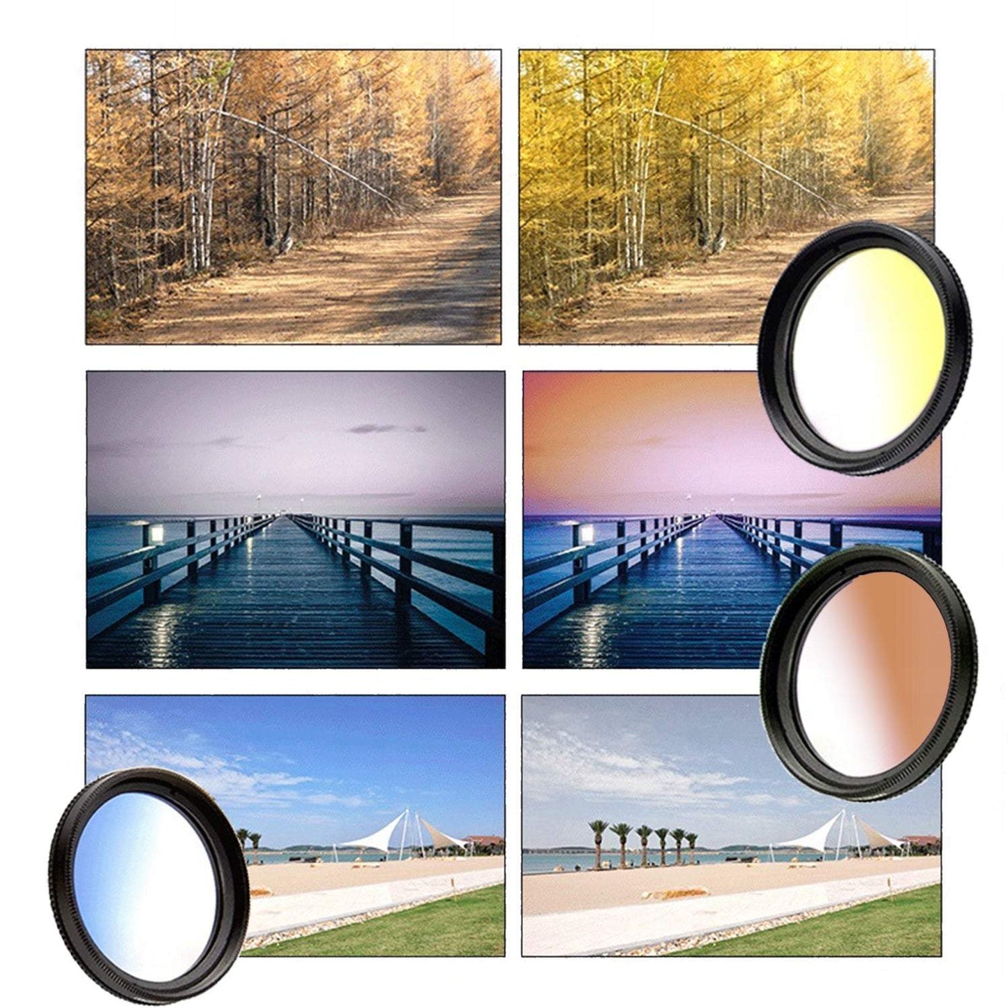 Objektīva filtru komplekts telefona kamerai