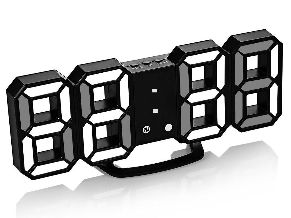 LED digitālais pulkstenis – modinātājs 3D