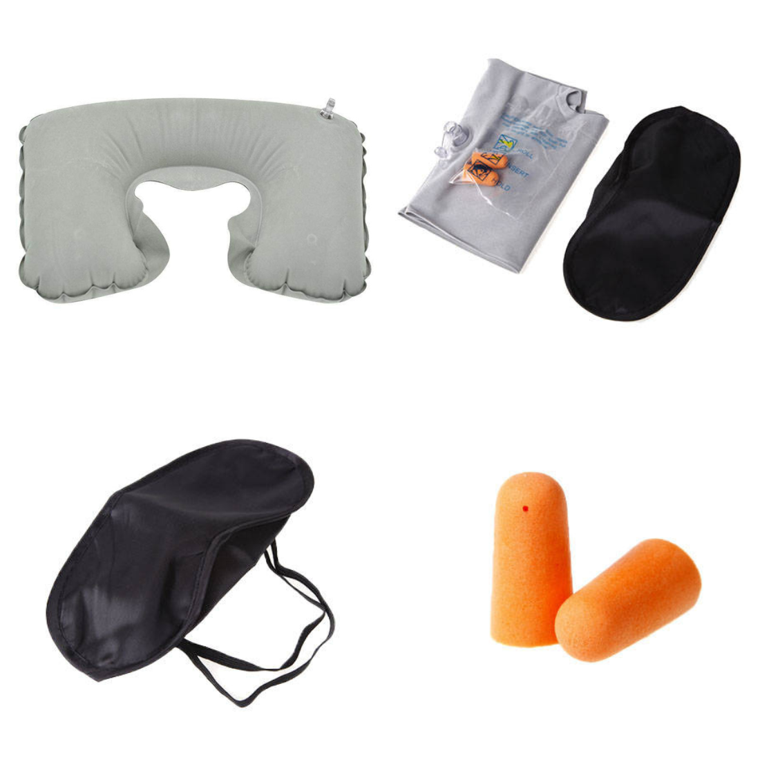 Ceļojumu komplekts miegam (kakla spilvens un maska acīm)