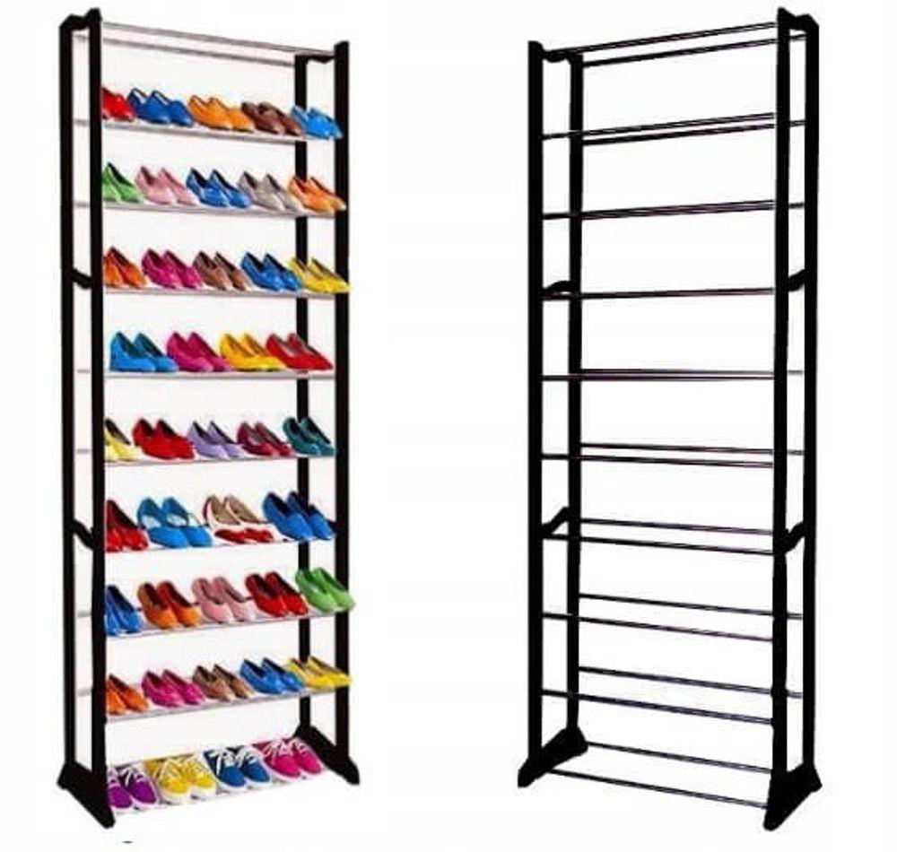 Apavu plaukts, organizators, 30 apavu pāriem metāla, viegli saliekams