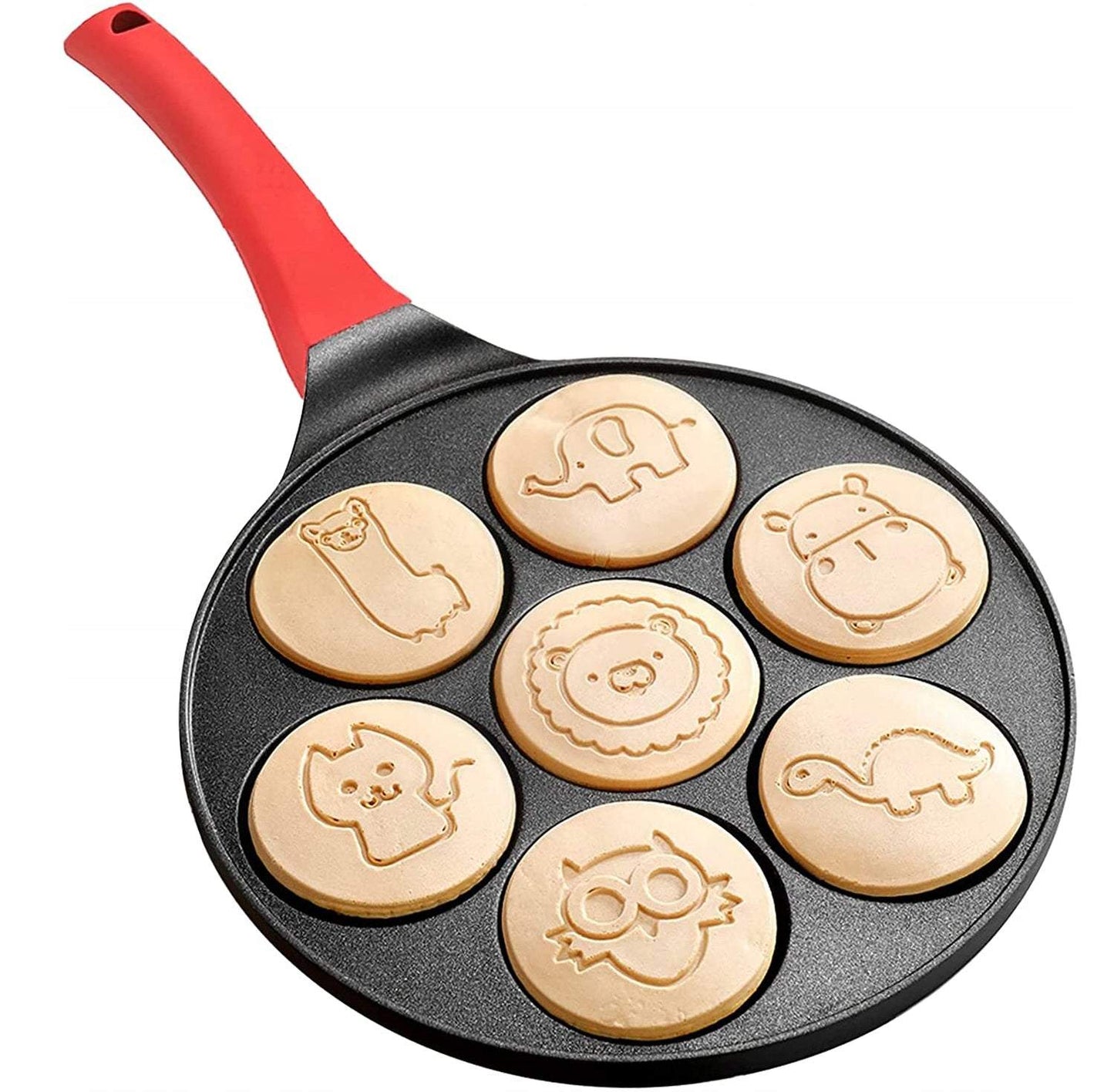 Pankūku panna ar dažādu zvēriņu zīmējumiem