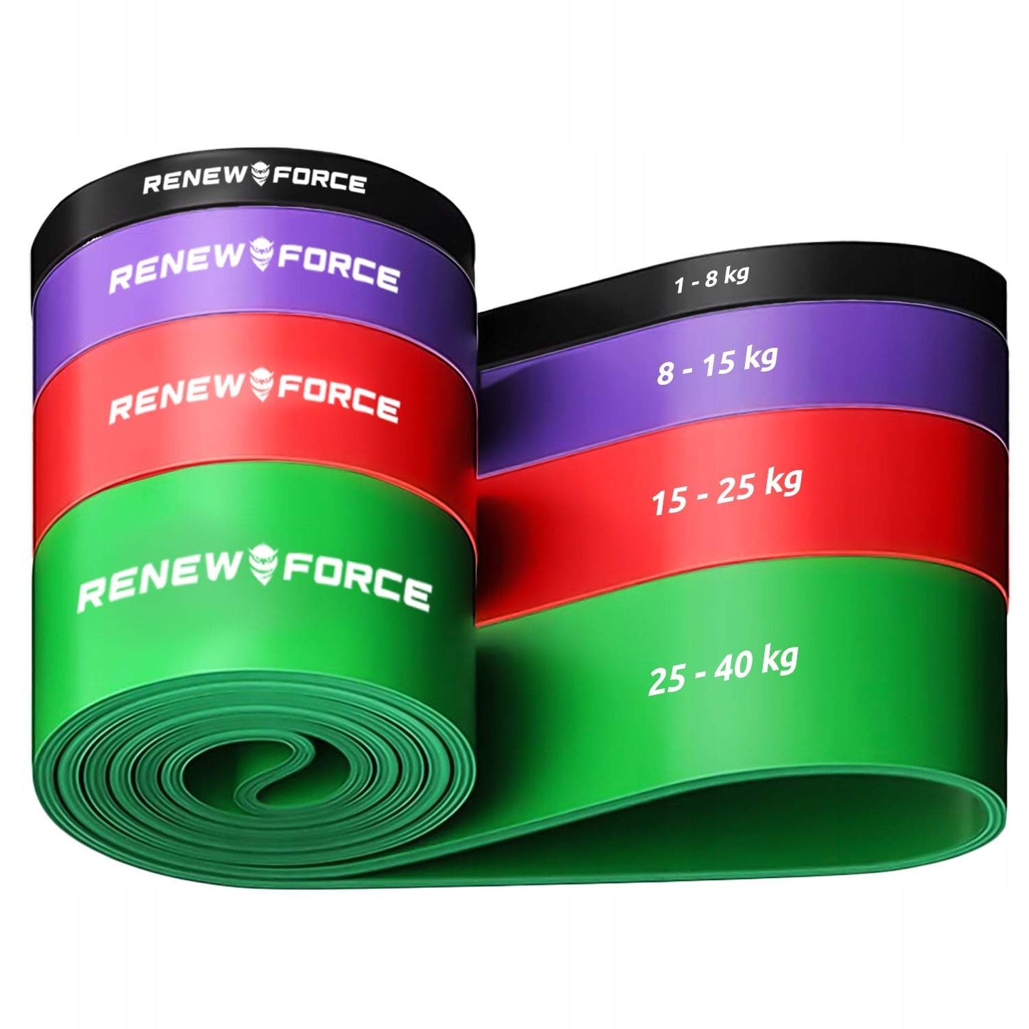 Treniņu pretestības gumiju komplekts, 4gab