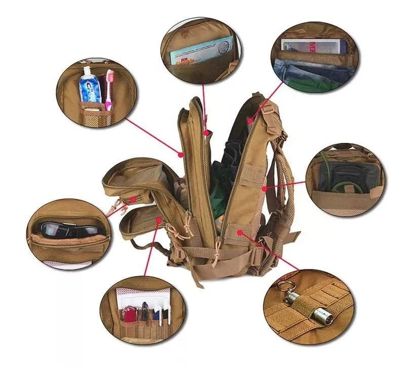 Militārā tūrisma mugursoma 28L