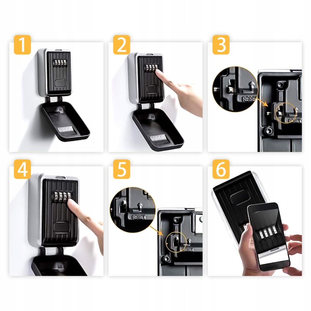 Maza melna atslēgu kastīte