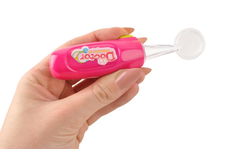 Mazā daktera komplekts – rozā ratiņi