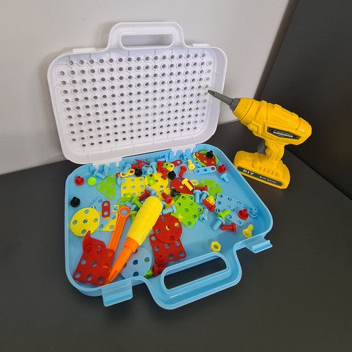 Radoša mozaīka ar skrūvgriezi