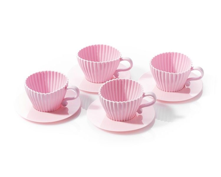 Kūciņu formas, tējas krūzītes ar tasītēm, 4 gab