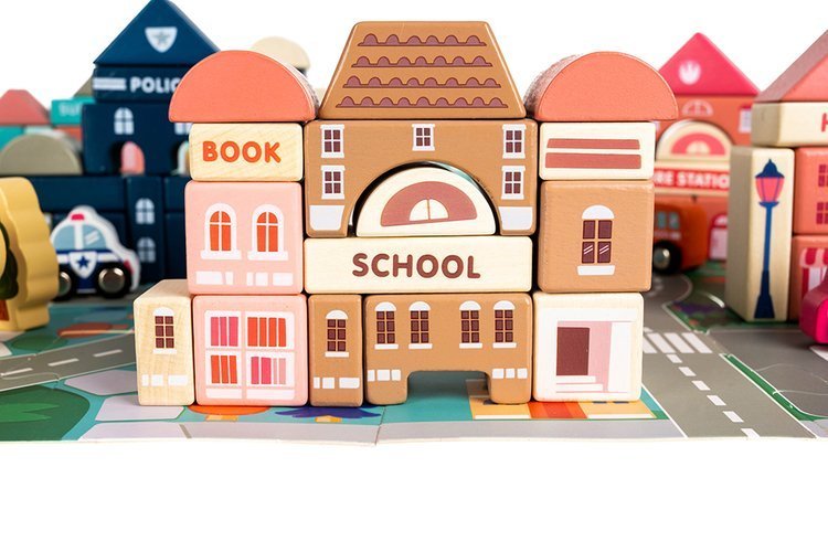 Koka bloki - pilsēta