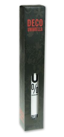 Lietussargs vīna pudeles turētājā, melnā, pelēkā krāsā.