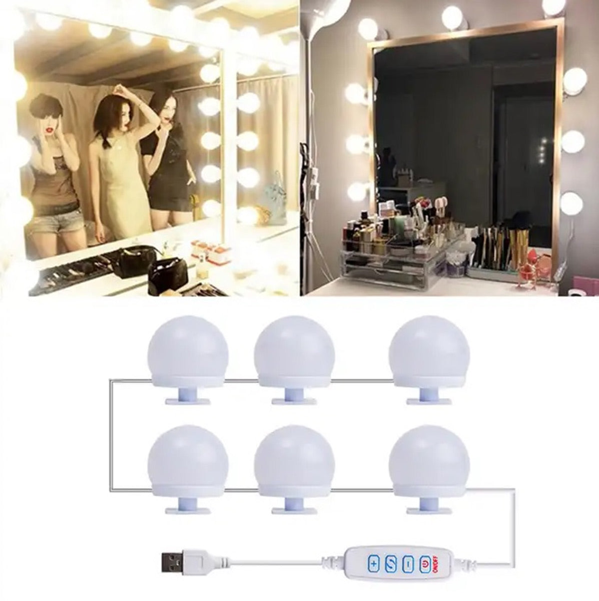 LED spoguļa apgaismojums