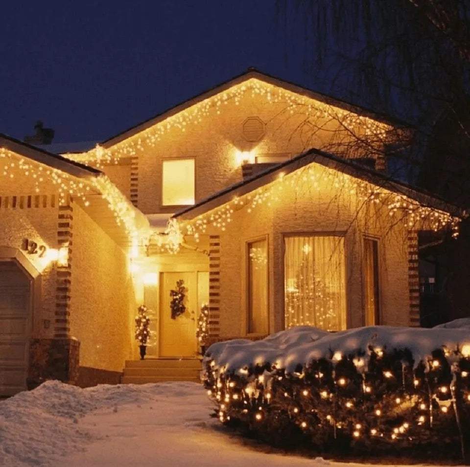 Āra LED lampiņas lāstekas,silti baltas 12 M