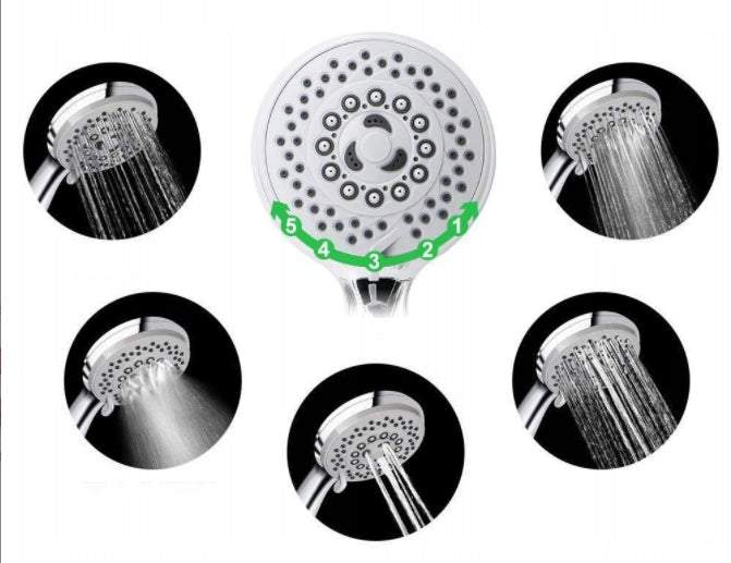 Dušas klausules komplekts ar 5 režīmiem