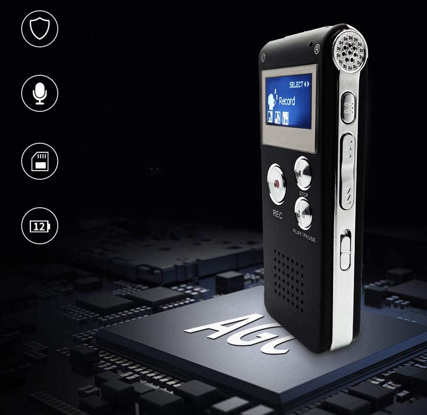 Digitālais balss ierakstītājs 8GB