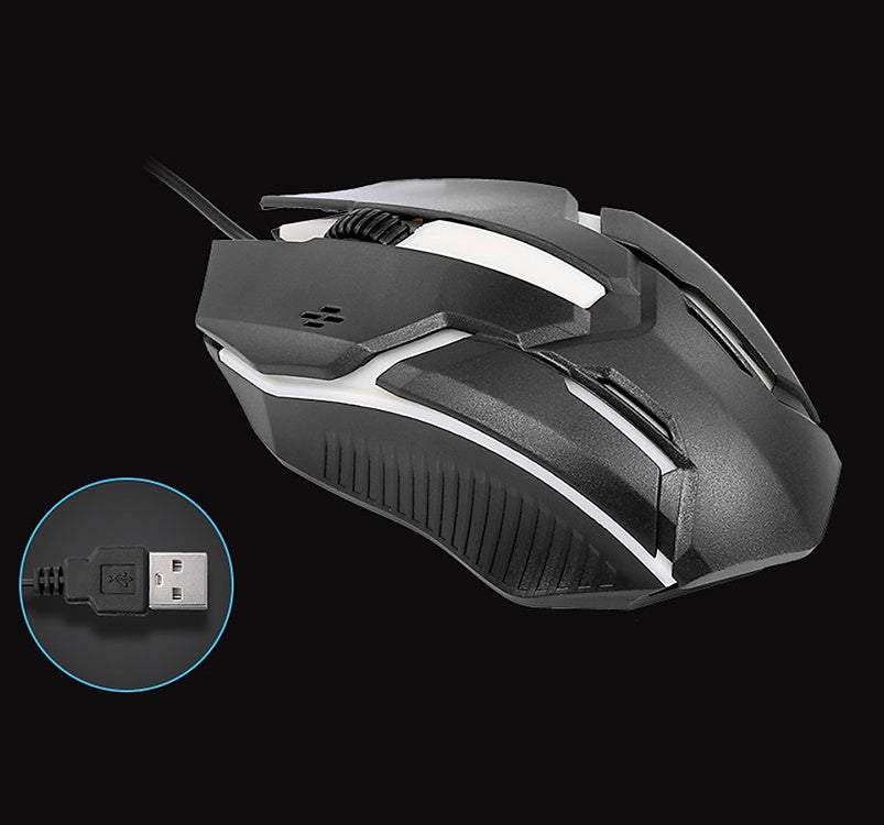 Spēļu pele ar vadu RGB LED 1200 DPI