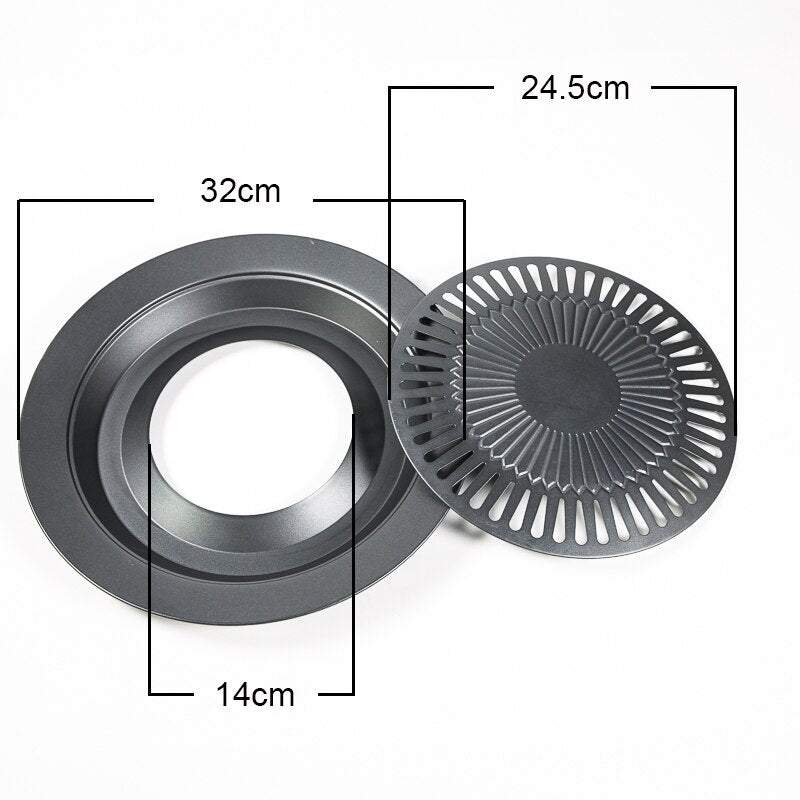 Pretpielipšanas grilpanna