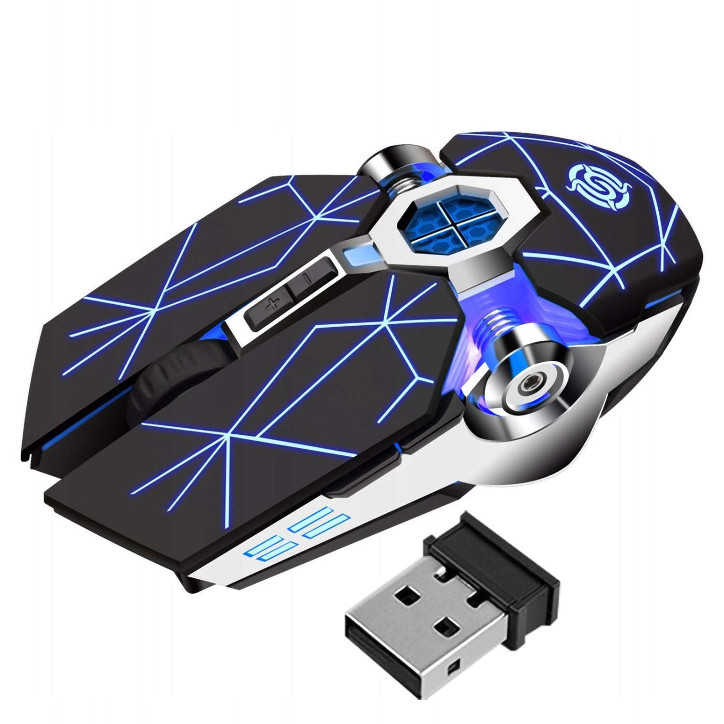 Bezvadu spēļu pele LED