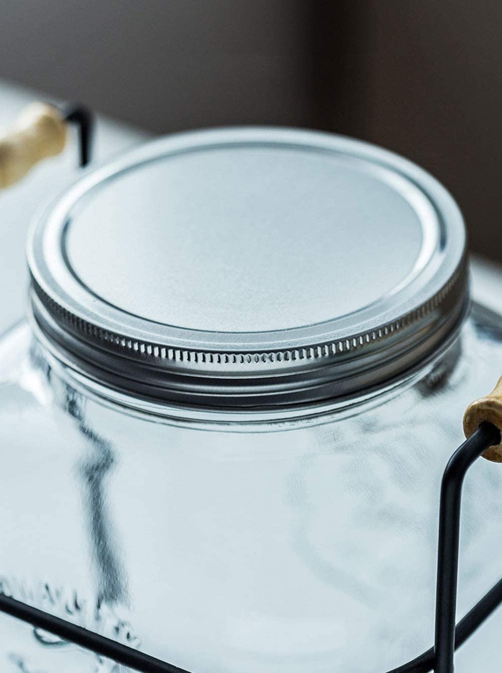 Stikla burka ar krānu 5L + statīvs