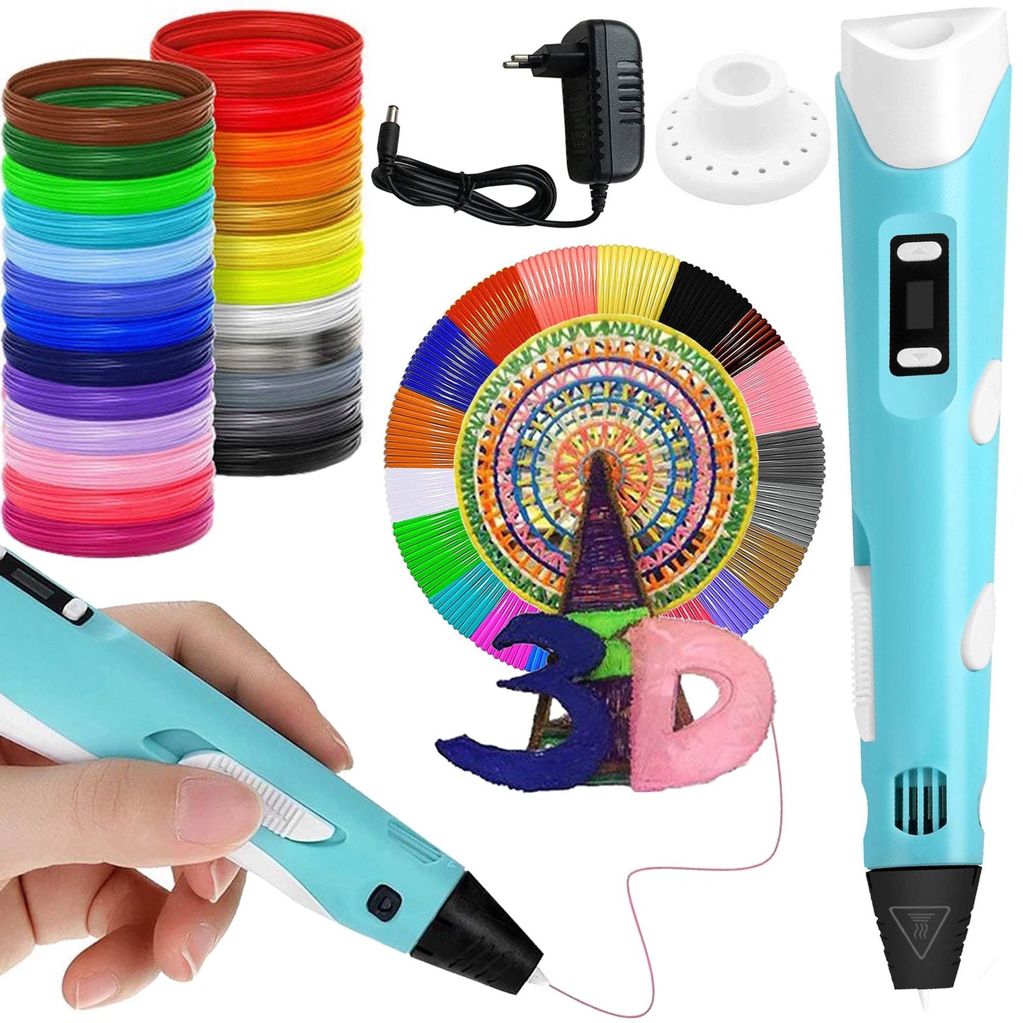 3D pildspalva + 100 metri kasetnes