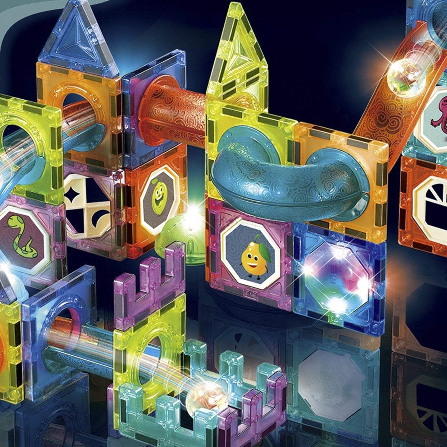 Magnētisko bloku komplekts 75 elementi