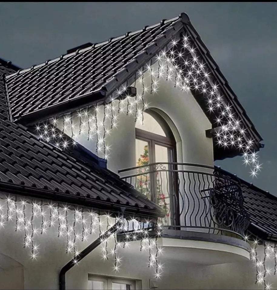 Āra LED lampiņas lāstekas,auksti baltas 4 M