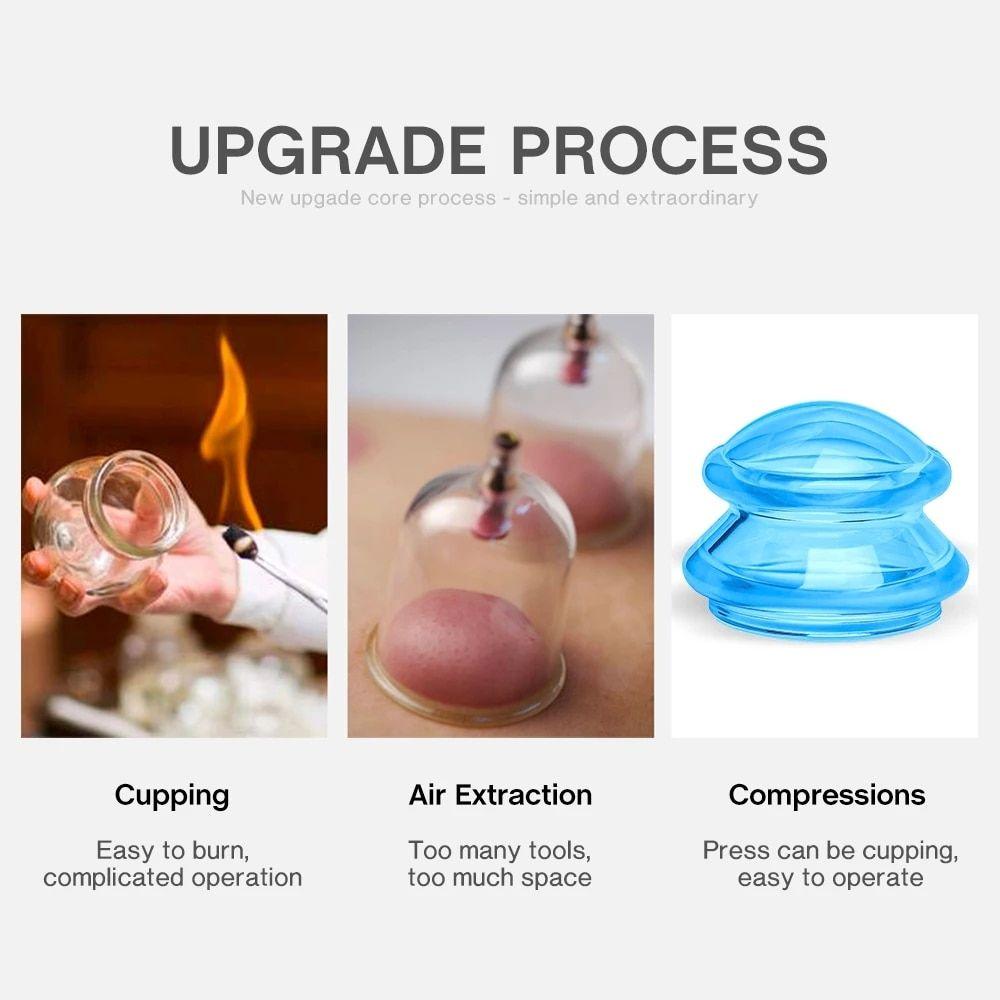 Vakuuma masāžas burkas 4gabali