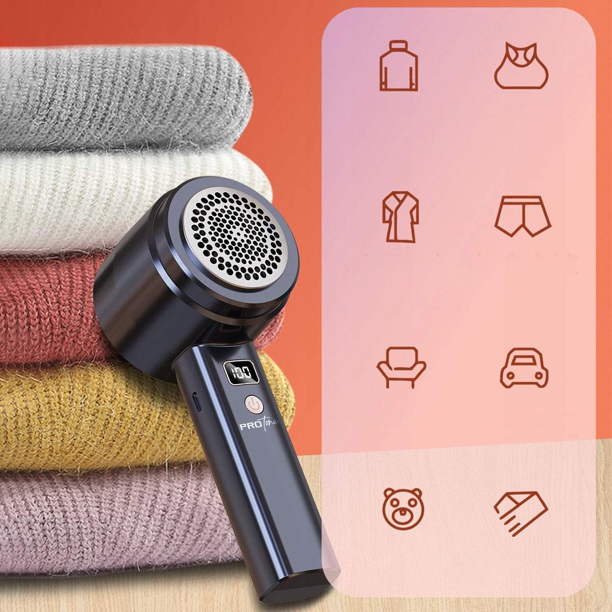 Apģērba elektriskais tīrītājs - pūku noņēmējs