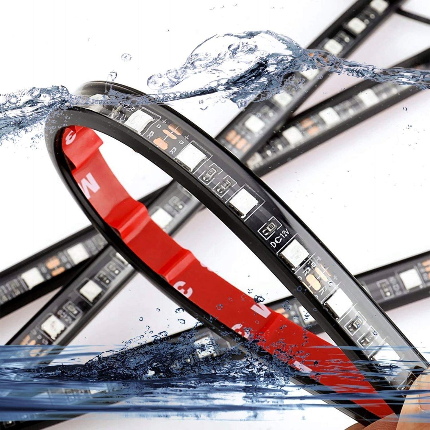 Auto RGB lentes ar tālvadības pulti