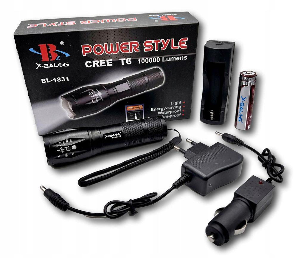 Lukturis LED taktiskais  ZOOM USB 100000h