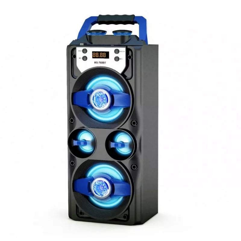 Bezvadu portatīvais bluetooth karaoke skaļrunis