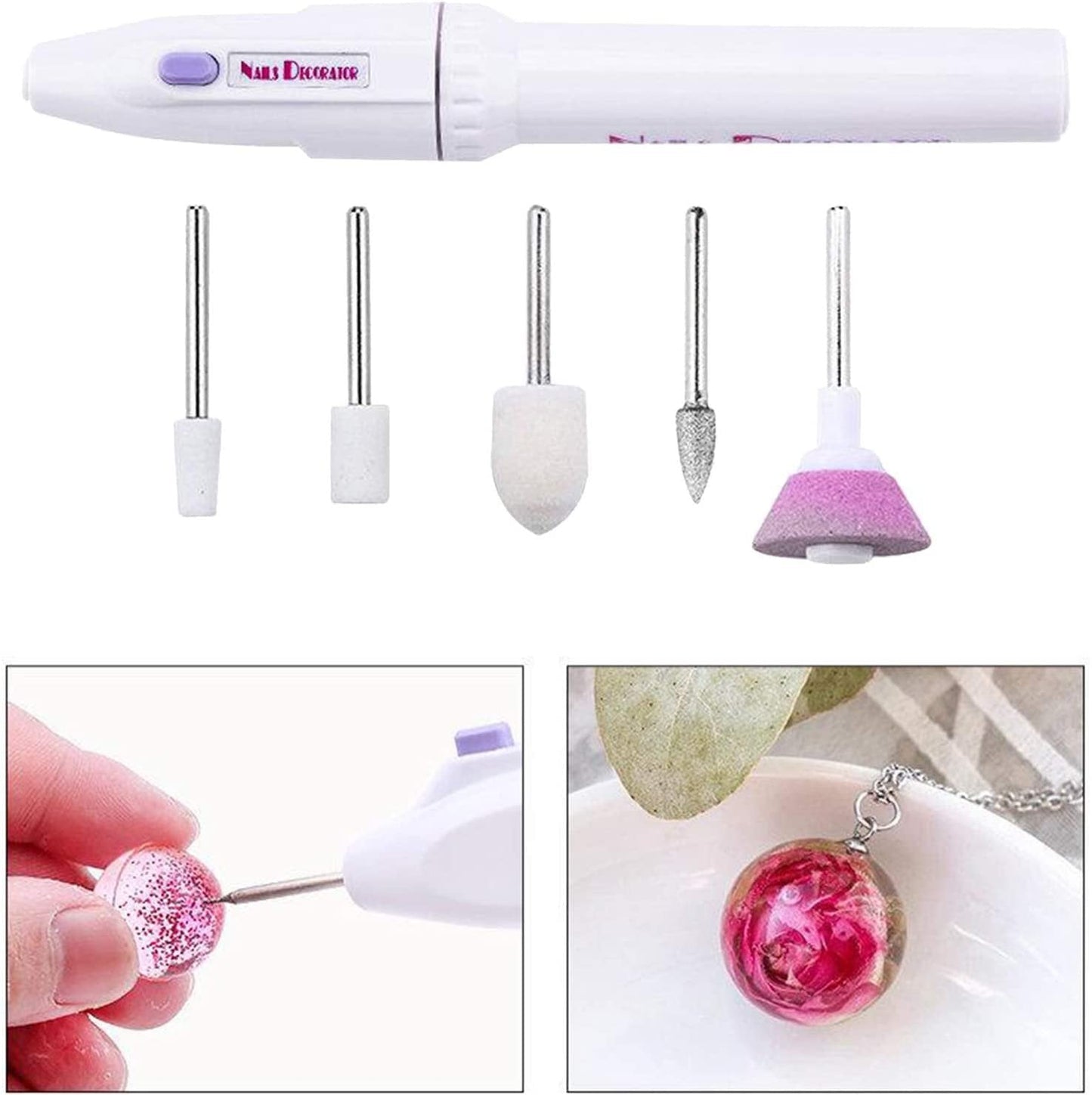 Manikīra un pedikīra komplekts (nagu vīle, pēdu vīle, nagu frēze)