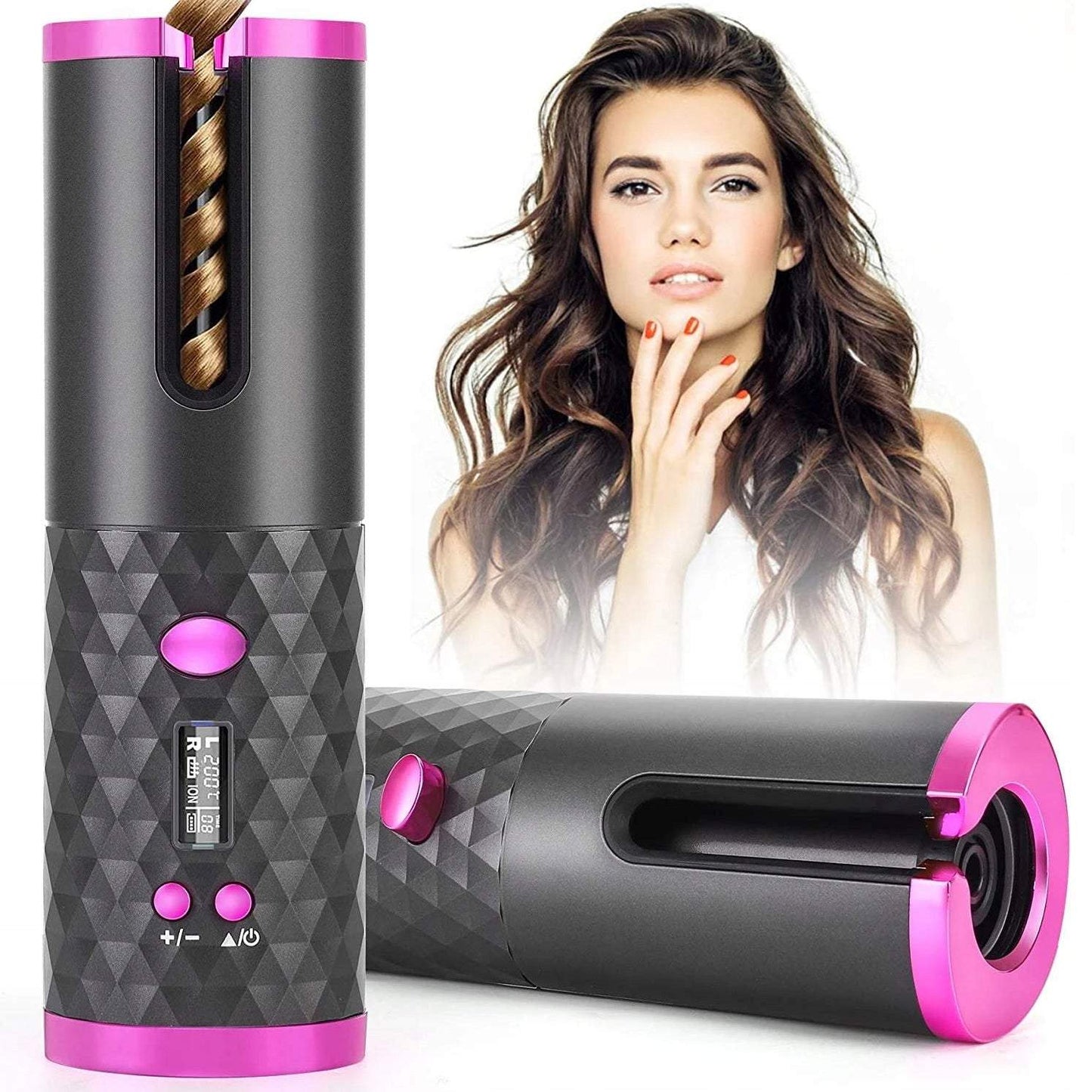 Lokšķēres bezvadu matu lokotājs automātiskais 150-200 °C