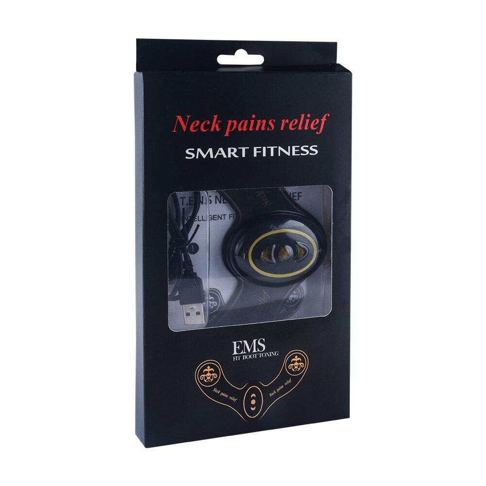 Kakla masieris EMS elektro-stimulators kakla masāžai