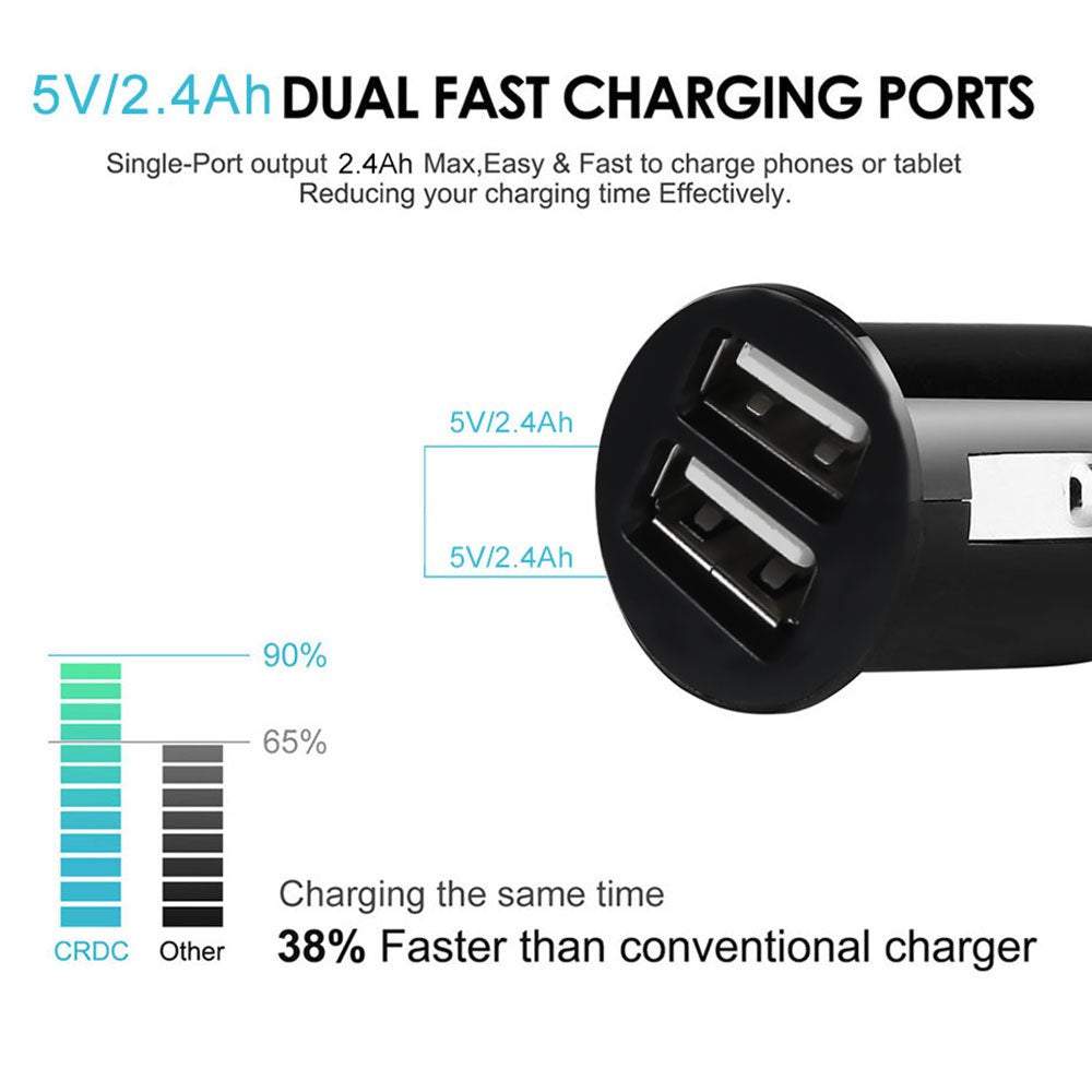 Lādētājs automašīnai ar diviem USB