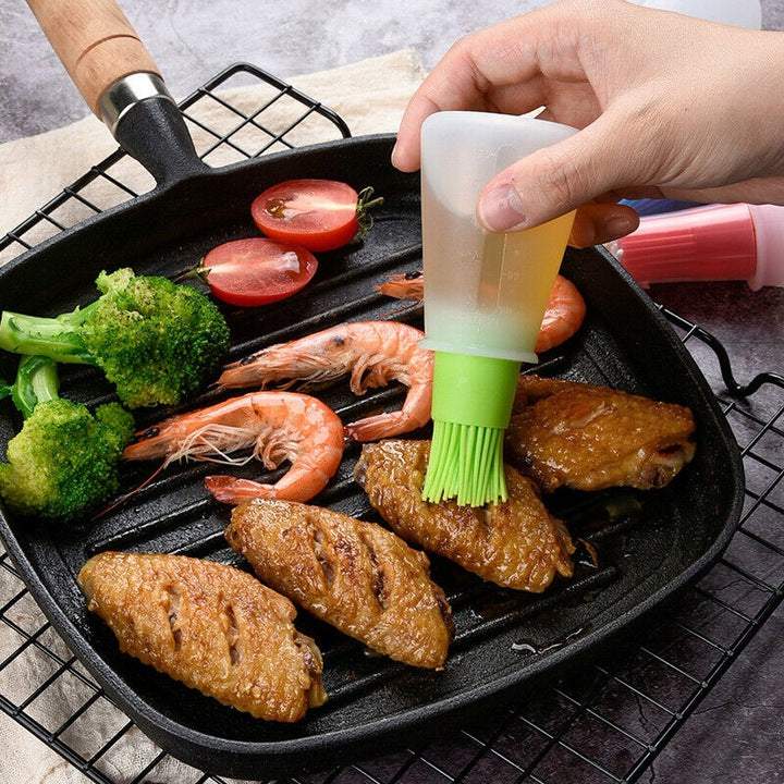 Silikona birstīte eļļas uzklājējs dozators dispenseris