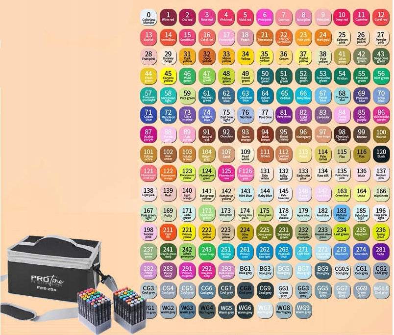 Marķieru komplekts 204gab