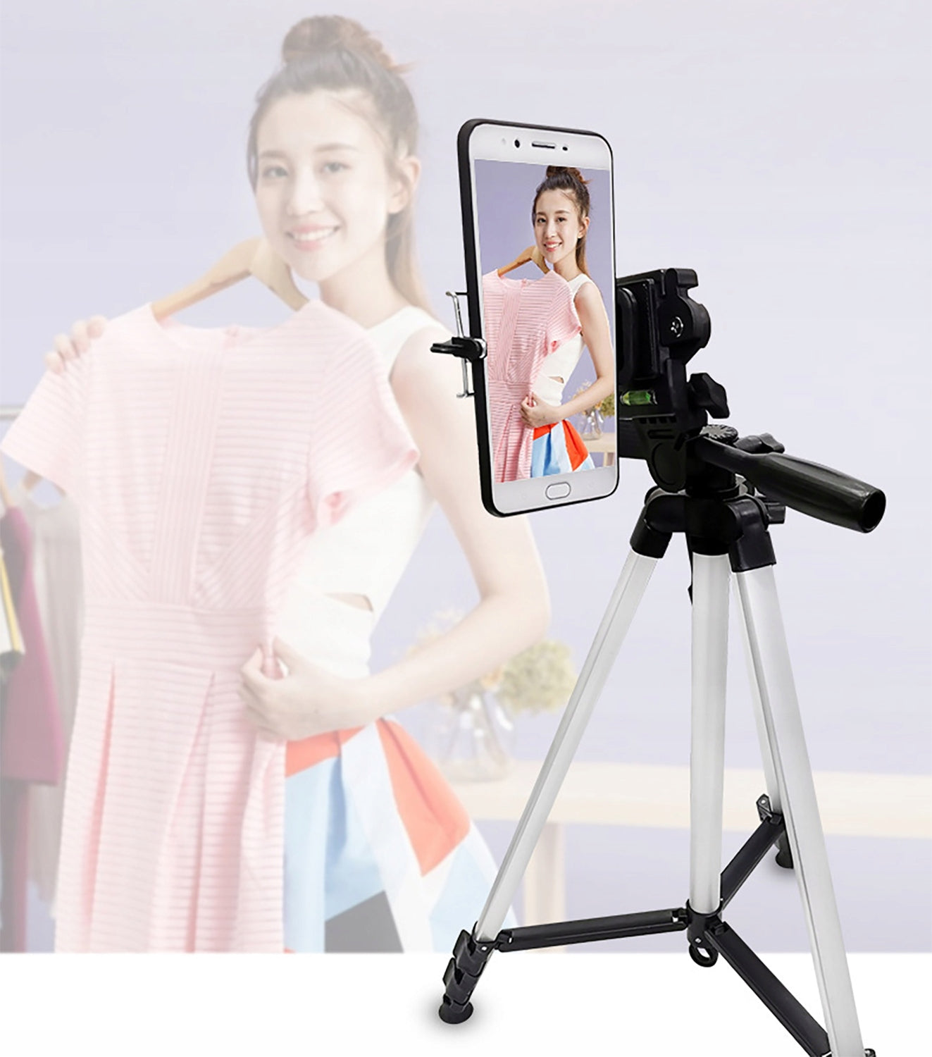 Statīvs ar telefona turētāju 133cm