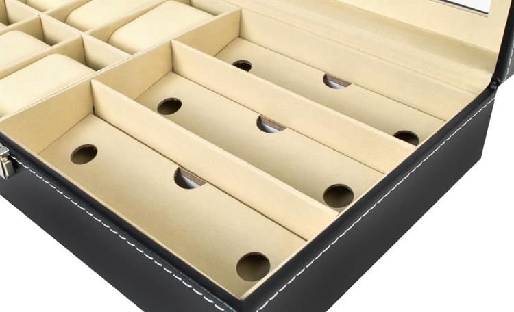 Organizators pulksteņiem un brillēm melns