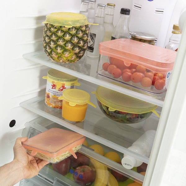 10 atkārtoti lietojami un regulējami virtuves vāki