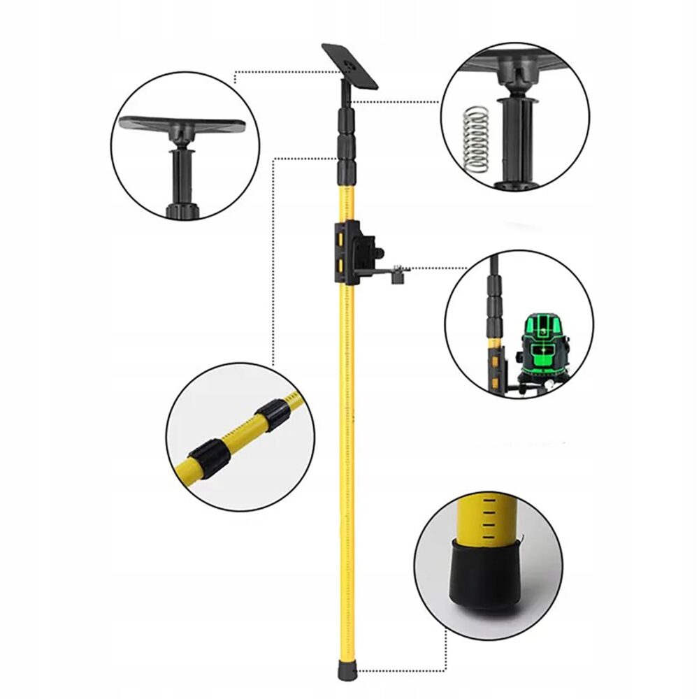 Stienis turētājs mērinstrumentiem