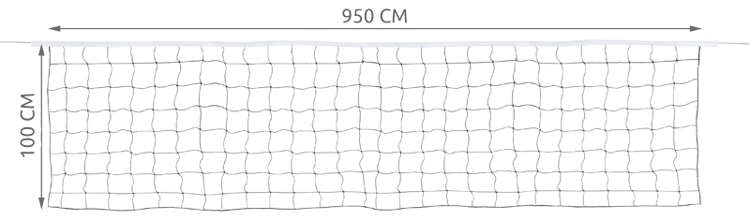 Volejbola tīkls + soma