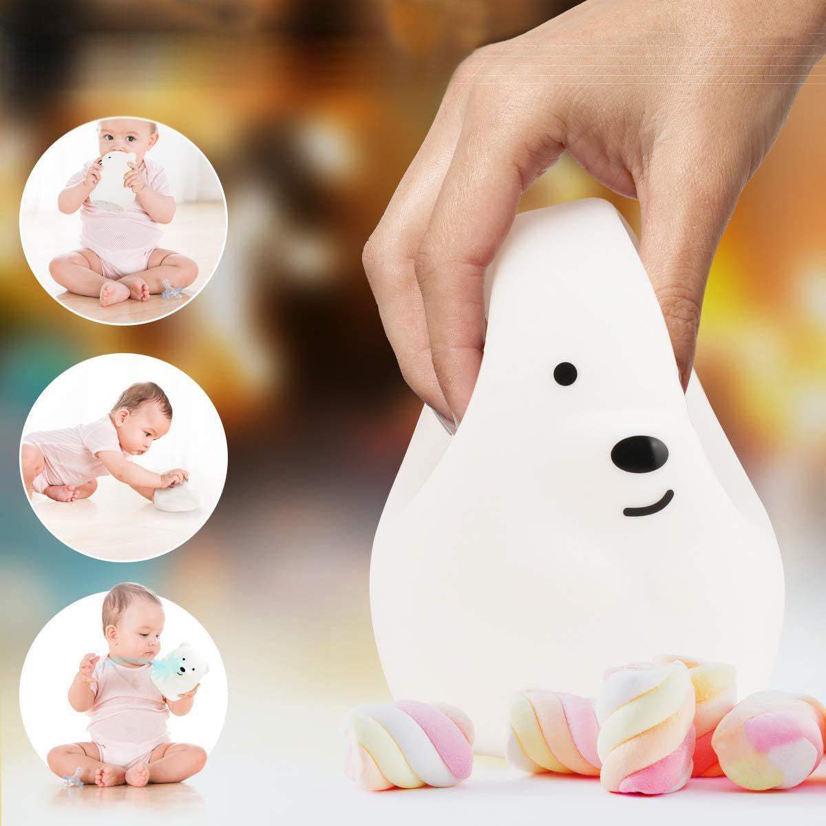 Nakts lampa lācis RGB