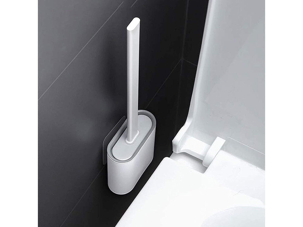 Silikona tualetes birste vannas istabai, hermētiska, pilna pamatne