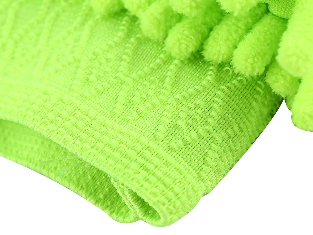 Mikrošķiedras auduma cimds automazgātavas tīrīšanai uz rokas