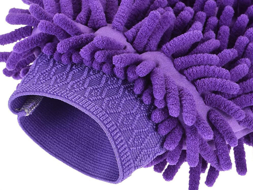 Mikrošķiedras auduma cimds automazgātavas tīrīšanai uz rokas