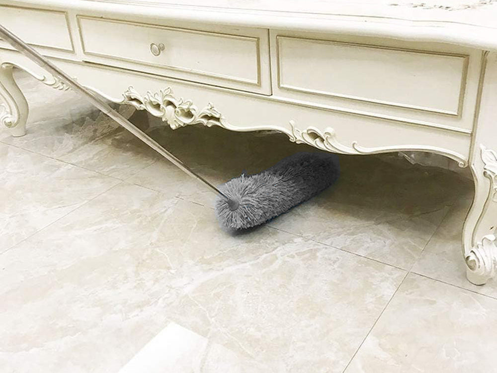 Teleskopiska, gara, salokāma netīrumu slota