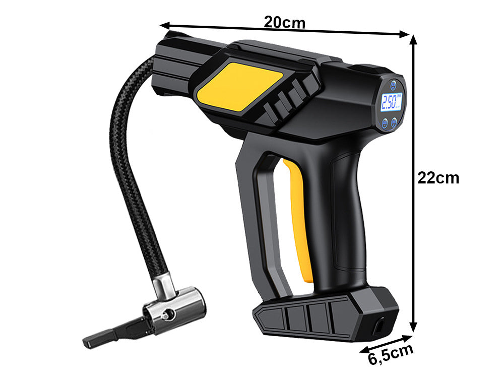 Automašīnas kompresors, riepu kompresors, bezvadu, pārnēsājams