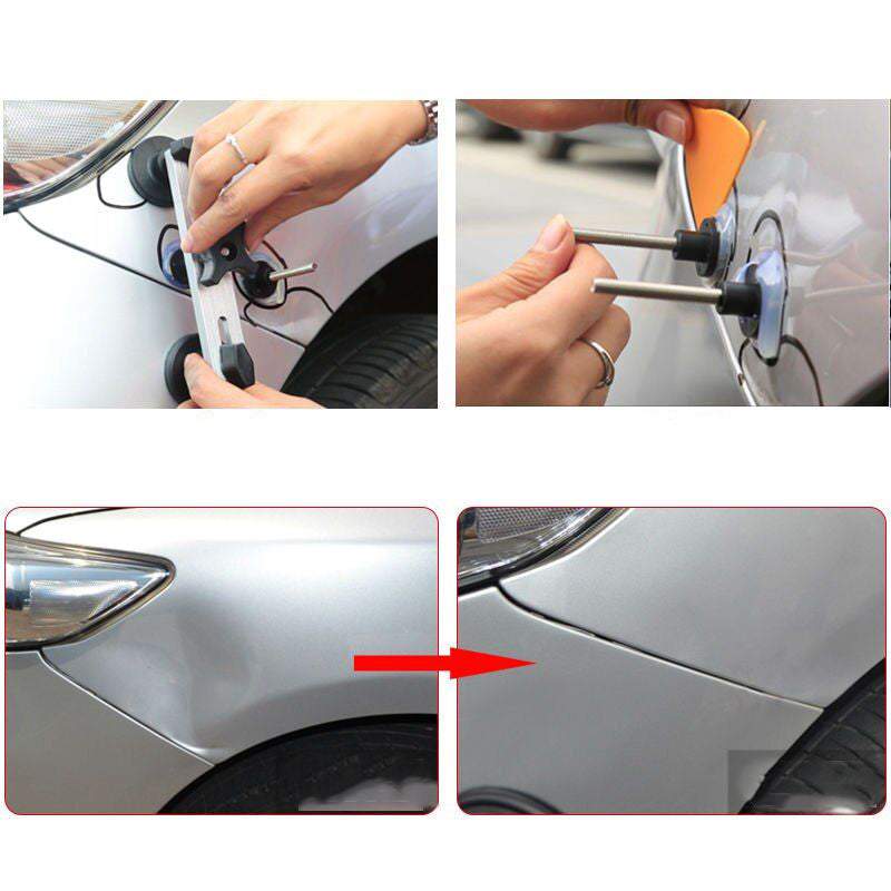 Automašīnas virsbūves labošanas komplekts, buktes iztaisnotājs