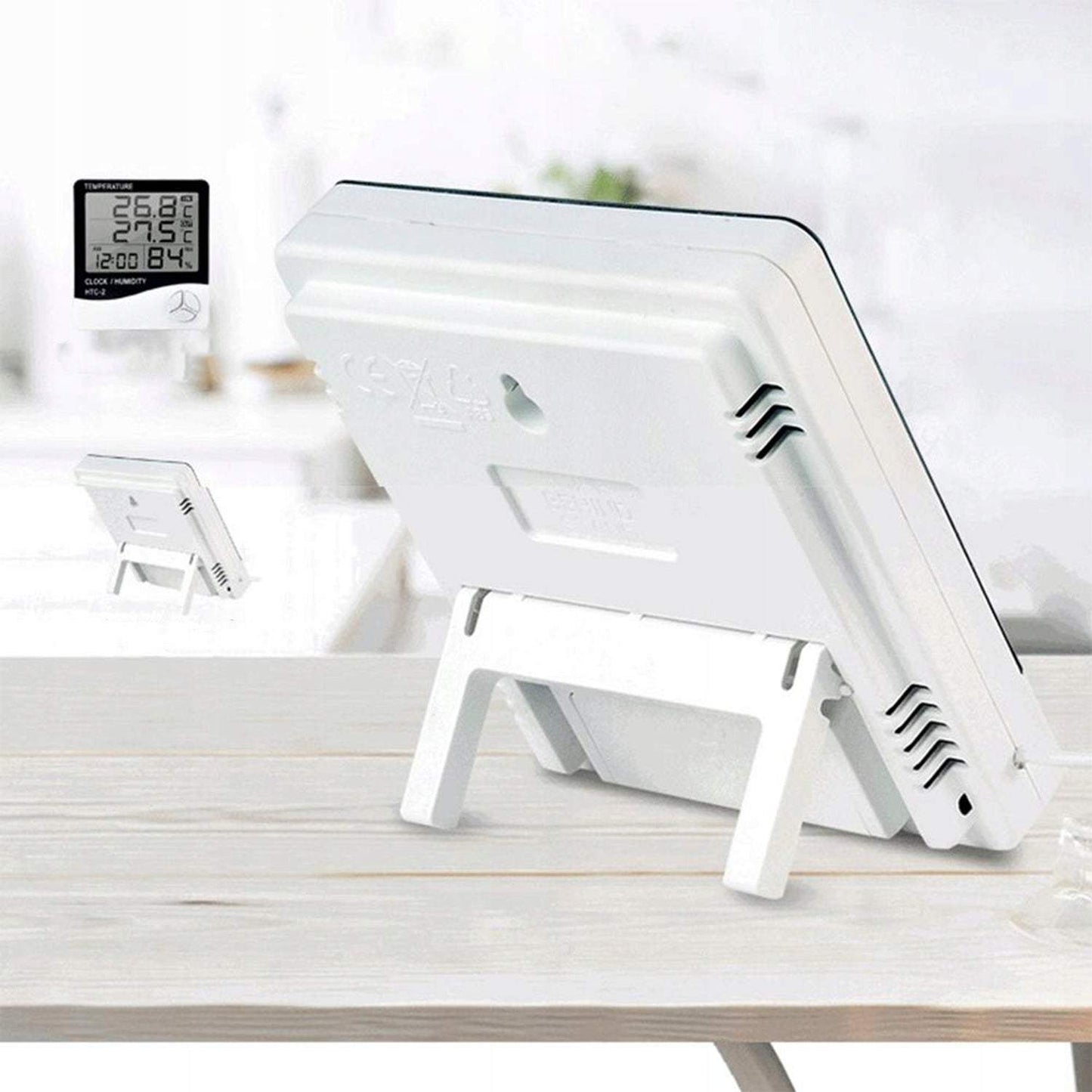 Laikapstākļu stacija termometrs, digitālais higrometrs ar ārējo zondi