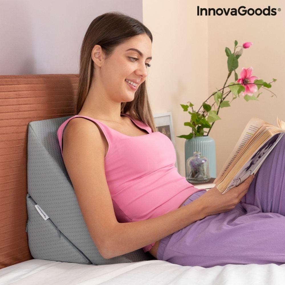 Daudzpozīciju divdaļīgs spilvens-trijstūris