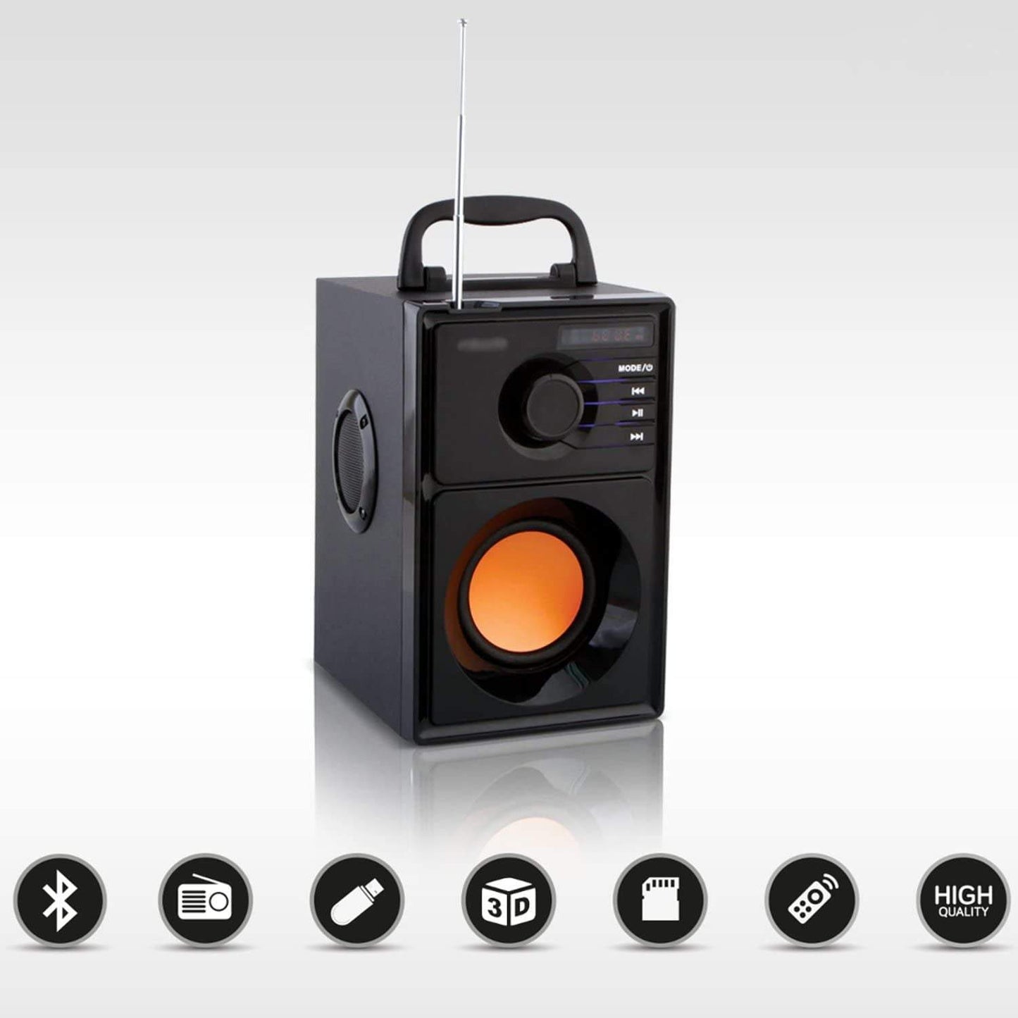 Bezvadu bluetooth karaoke skaļrunis